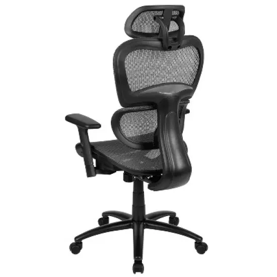 Emma and Oliver Ergonomic Mesh Office Chair-Synchro-Tilt, Headrest, Adjustable Pivot Arms image {10}