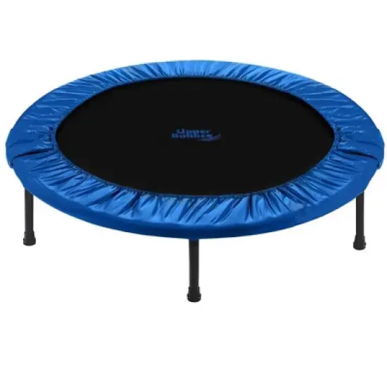 Upper Bounce Mini Trampoline for Adults & Kids - Fitness Rebounder Trampoline with Durable Jumping Mat, Portable & Foldable Workout Trampoline image {6}