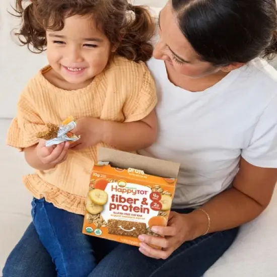 HappyTot Fiber & Protein Organic Bananas and Carrots Soft-Baked Oat Bar - 5ct/0.88oz Each image {13}