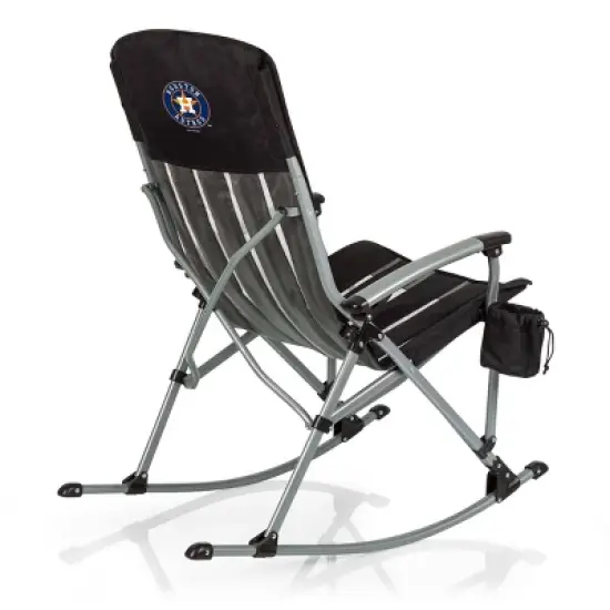 MLB Houston Astros Outdoor Rocking Camp Chair - Black image {5}