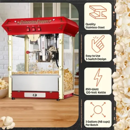 Great Northern Popcorn 8oz Princeton Popper, Red image {3}