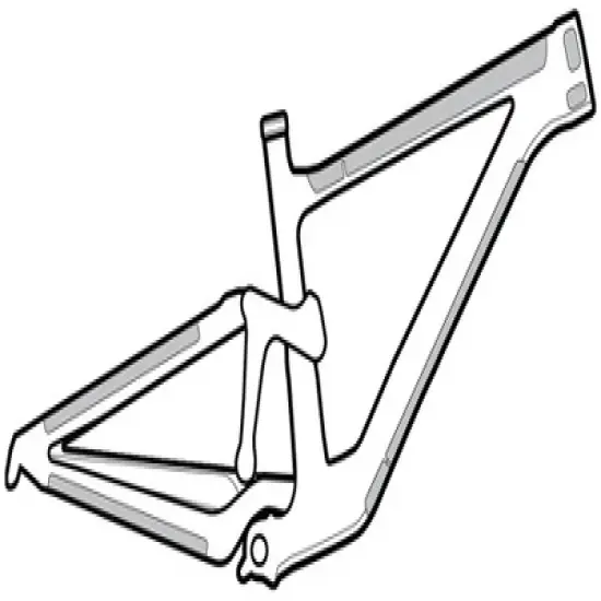 Lizard Skins Clear Protective Frame Wrap - Frame Kit image {1}