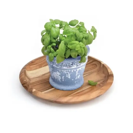 18" Acacia Grand Centerpiece Platter - Lipper International image {10}