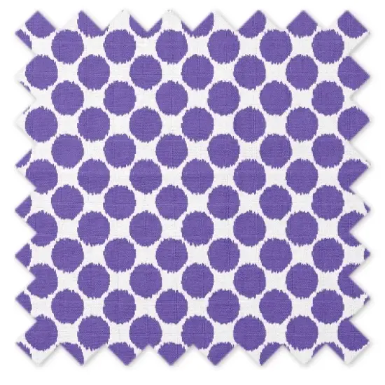 Bacati - Ikat Zigzag Lilac Dots Muslin  Changing Pad Cover image {7}