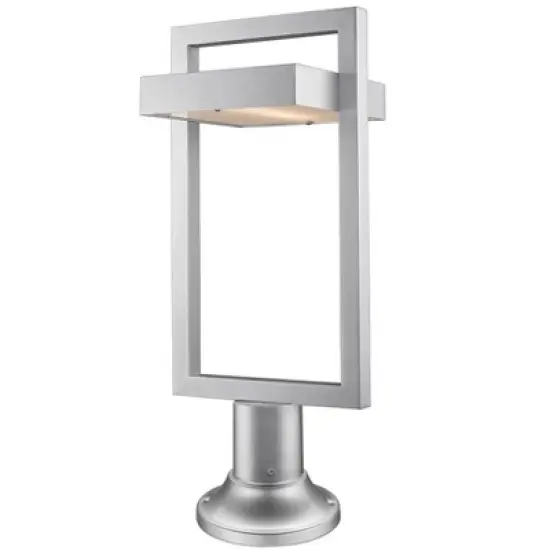 Luttrel Outdoor LED Pier Mount Fixture - 10.5" Black Aluminum, 512 Lumens, Wet Rated image {2}