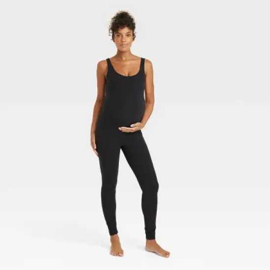 Sleeveless Long Unitard Maternity Bodysuit - Isabel Maternity by Ingrid & Isabel&trade; image {3}