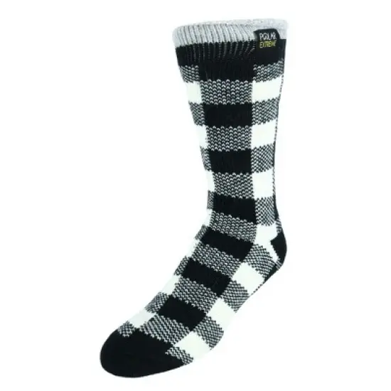 Polar Extreme Men's Assorted Stripes and Solids Slipper Socks image {4}