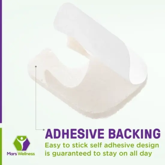 Mars Wellness Wide U Shaped Felt Callus Horseshoe Pads - 1/8" Thick image {3}