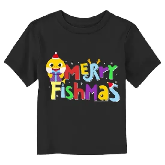 Toddler's Baby Shark Merry Fishmas T-Shirt image {2}