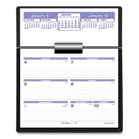 Flip-A-Week Desk Calendar and Base, 7 x 5.5, White Sheets, 12-Month (Jan to Dec): 2026 image {5}