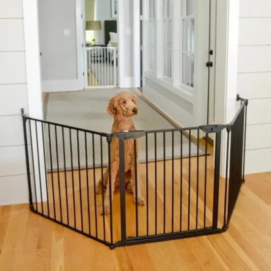 Cardinal Gates EX100 XpandaGate Expandable Baby & Pet Gate - Black image {2}