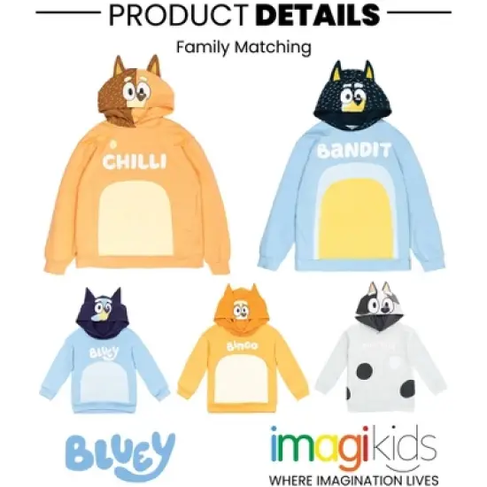 Bluey Fleece Matching Family Cosplay Pullover Hoodie image {3}