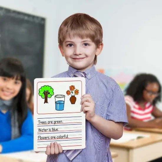 SCRIBBLEDO Story Lined 9&rdquo;x12&rdquo; Dry Erase Writing & Drawing Board image {2}