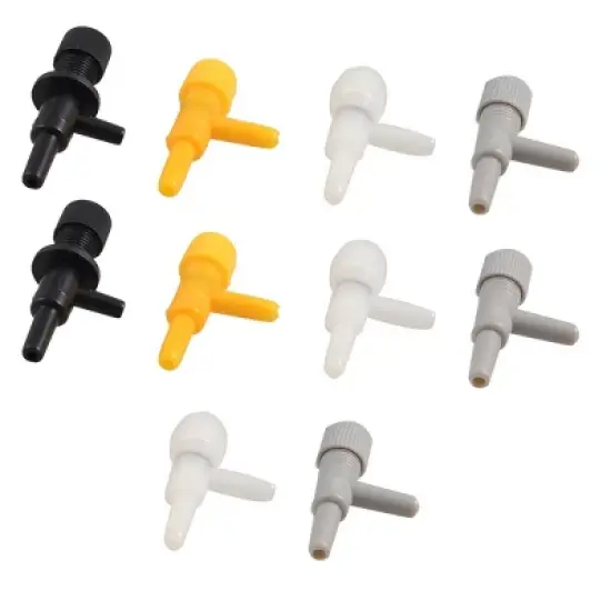 Unique Bargains Aquarium Fish Tank Plastic 2 Way Air Control Valves Assorted Color 10 Pcs image {3}
