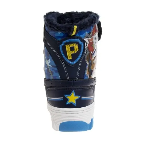 Paw Patrol Fur Lined Insulated Waterproof Winter Snow Boots &ndash; Chase and Marshall boy boots size 6-12 (Toddler/Little Kid) image {3}