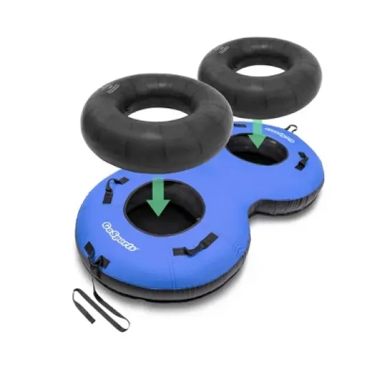 GoSports Heavy-Duty 2 Person Winter Snow Tube with Premium Canvas Cover image {3}