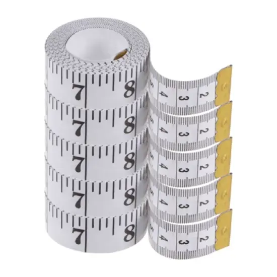 Unique Bargains Plastic Soft Flexible Tailor Ruler 300cm/118" 5 Pcs image {6}