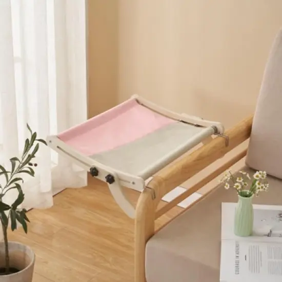 Cat Window Perch, Cat Window Hammock, Providing All-Around Sunbath Space Saving, Easy to Adjust Cat Bed for Windowsill, Bedside image {11}