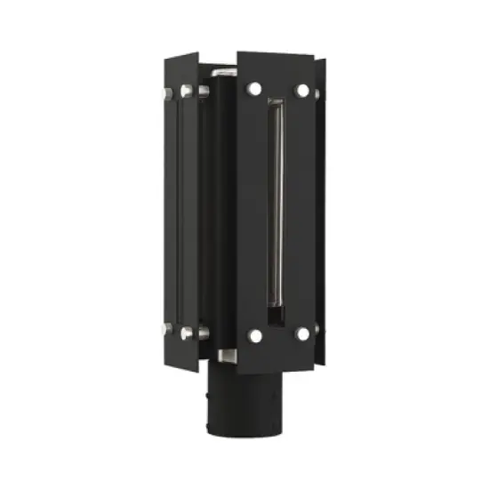 Livex Lighting Utrecht 1 - Light Post Light in  Black/Brushed Nickel image {2}