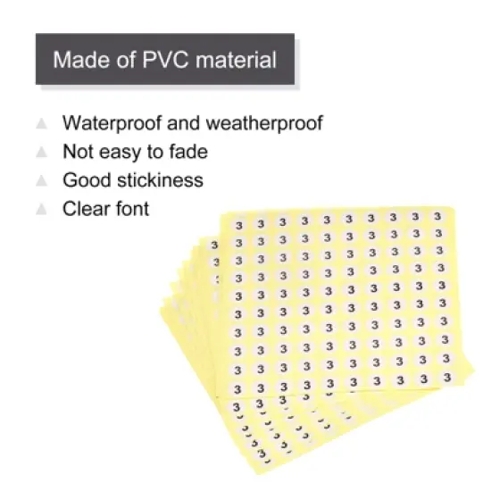 Unique Bargains Office Home Warehouse Self-Adhesive Stickers 30 Sheet image {2}