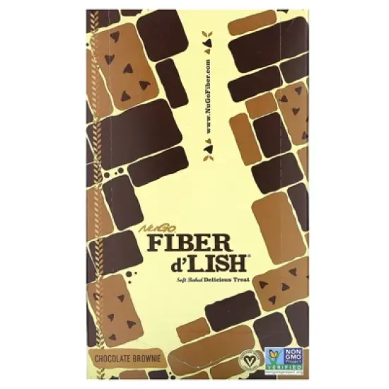NuGo Nutrition Fiber d'Lish, Chocolate Brownie, 16 Bars, 1.6 oz (45 g) Each image {5}