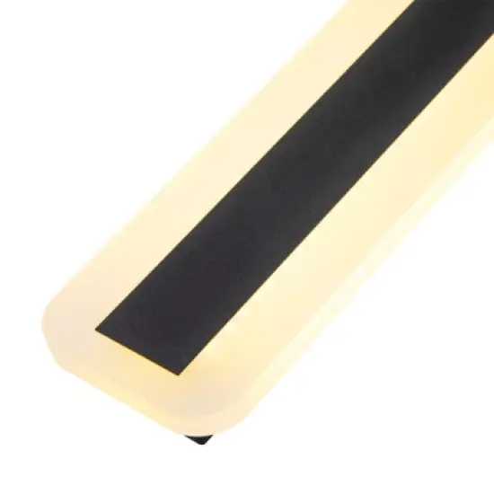 Rennnsan Kavone 23"/ 39"/ 59"/ 70" H Hardwired Liner Stainless Metal Industrial LED Dimmable Wall Sconce in Black image {6}