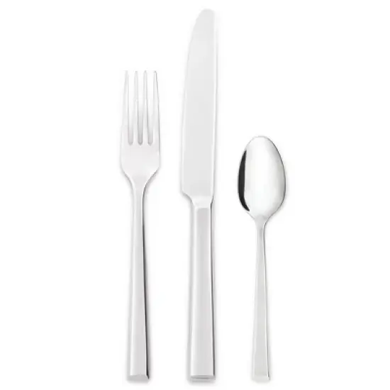 Reserve by Libbey 947 016 Santorini Mirror Bouillon Spoon, 18/10 Stainless Steel, Set of 12 image {2}