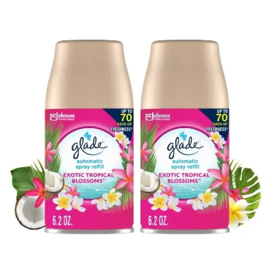 Glade Automatic Spray Air Freshener - Exotic Tropical Blossoms - 6.2oz/2pk image {14}