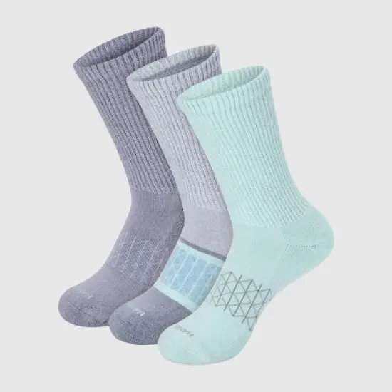 Hanes Women's Absolute Wellness 3pk Non-Binding Crew Socks - 5-9 image {7}