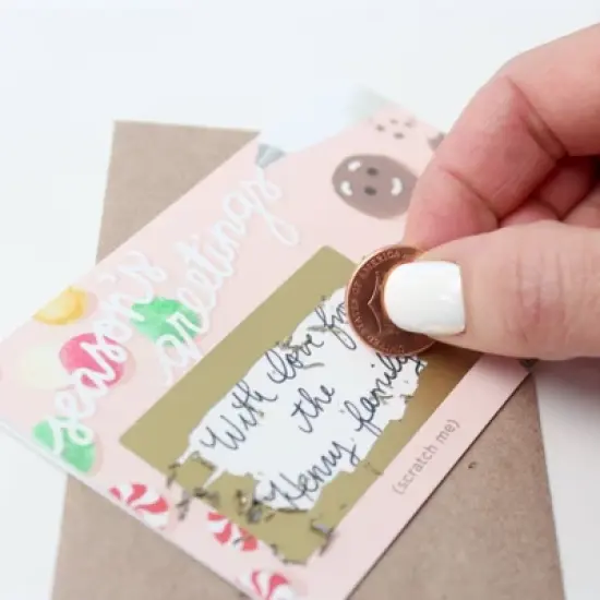 Assorted Holiday Scratch off Mini Note Cards image {1}