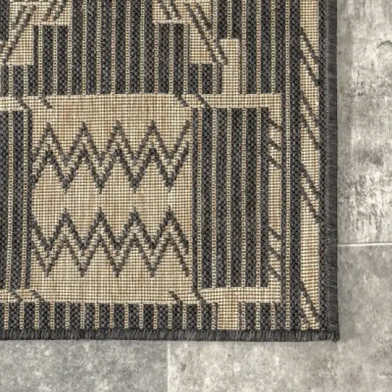 nuLOOM Claudia Striped Indoor/Outdoor Patio Area Rug image {4}