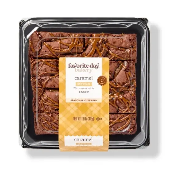 Marbled Sea Salt and Caramel Brownie - 13oz/8ct - Favorite Day&trade; image {3}