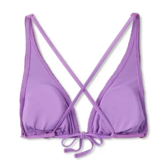 Women's Crochet Triangle Bikini Top - Shade & Shore&trade; Purple image {6}