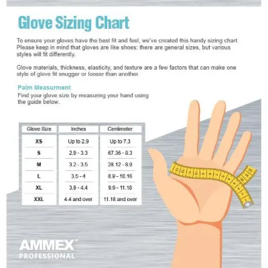 AMMEX Professional Ivory Latex Exam Gloves - Light Duty, Medical Grade - Great for Medical, Dental, Veterinary, Tattoo, and Household and Cleaning image {2}