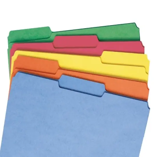 Smead File Folder, Reinforced 1/3-Cut Tab, Letter Size, 100 per Box image {3}