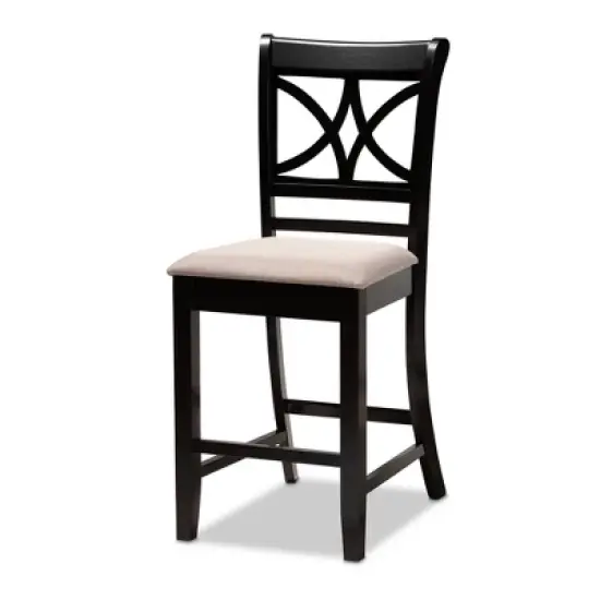 5pc Chandler Pub Dining Set Sand/Espresso - Baxton Studio image {1}