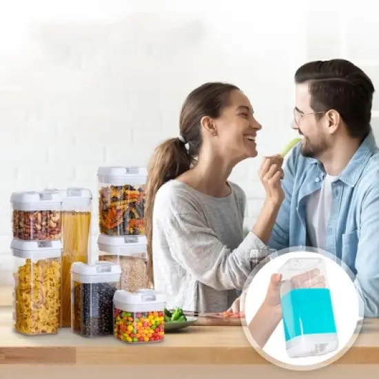 Cheer Collection Airtight Food Storage Containers, Set of 7 image {3}