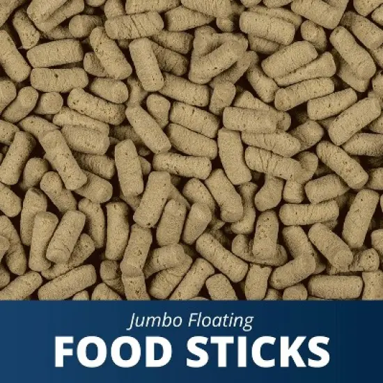 Tetra Jumbo Floating Food Sticks for Small Aquatic Turtles And Amphibians Fish Flavor Dry Reptile Food - 10.23oz image {2}