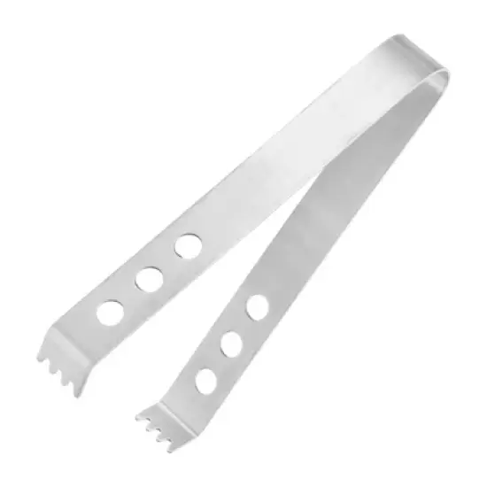 Unique Bargains Stainless Steel Ice Tongs for Appetizers, Charcuterie, Dessert, Tea Party, Bar, Cafe Serving 5" Silver 1 Pc image {5}