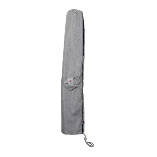 Summerset Shield Platinum 3-Layer Polyester Weather Resistant Umbrella Cover - Grey Melange image {6}