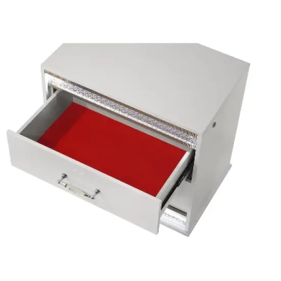 Glam Modern Style 2-Drawer Night stand Made with Wood in White same asG150108644 (NJ inventory) image {2}