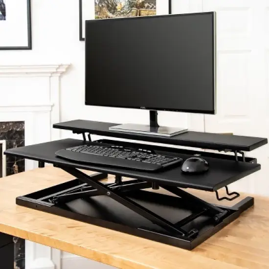 Stand Up Desk Store AirRise Adjustable Height Standing Desk Converter Monitor Stand image {4}