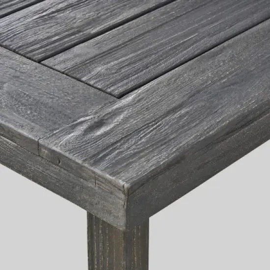 Mayhill 7pc Acacia Wood and Wicker Dining Set: Weather-Resistant, 6 Arm Chairs - Christopher Knight Home image {4}