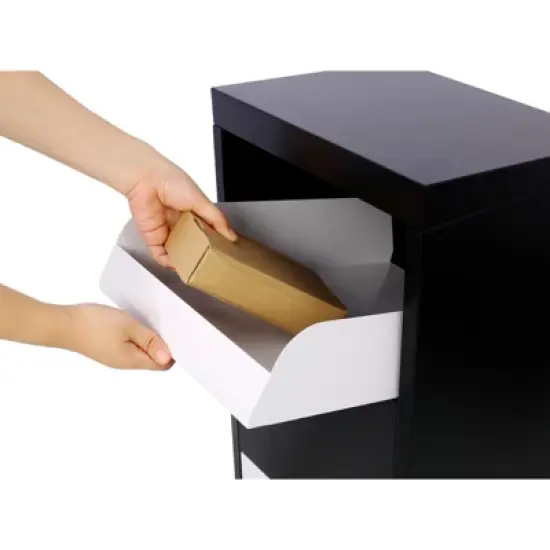 42" Keyless Parcel Drop Box - Galvanized Steel Theft-Proof Package Safe with Anti-Rust Coating & Code Lock, 14x11.3" Secure Delivery Box for Porch image {2}