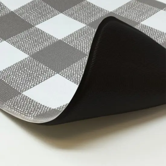 Farmhouse Living Buffalo Check Rustic Comfort Anti Fatigue Kitchen Mat - Elrene Home Fashions image {2}