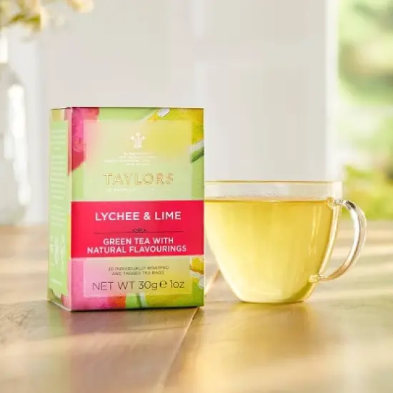 Taylors of Harrogate Lychee & Lime Green Tea Bags - 60ct image {2}
