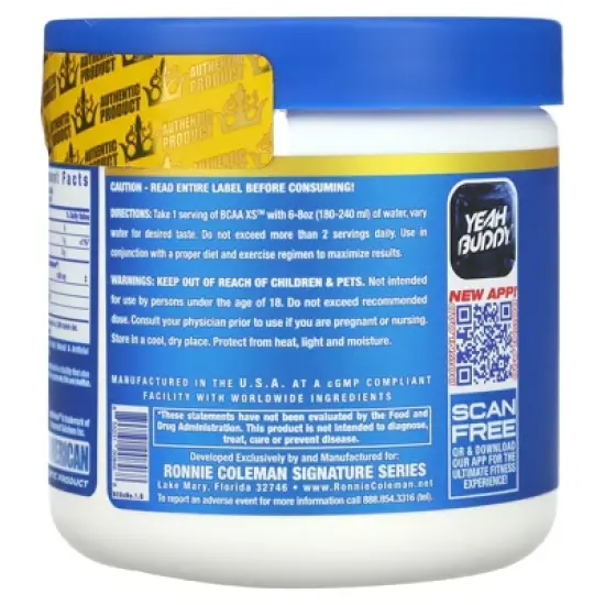 Ronnie Coleman Vital Edition, BCAA XS, Guava Nectarine, 6.67 oz (189 g) image {2}