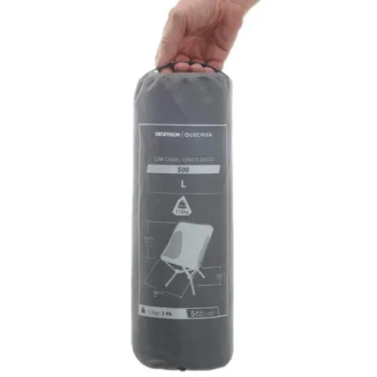 Decathlon Quechua  MH500 Folding Camping Chair, Gray image {2}