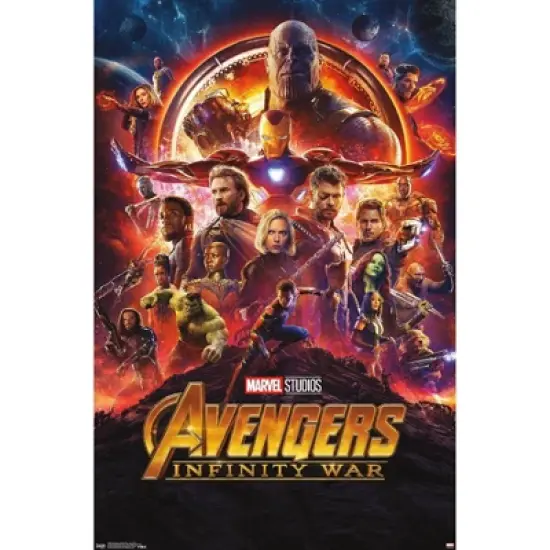 34" x 22" Marvel Cinematic Universe: Avengers: Infinity War One Sheet Premium Poster - Trends International: Unframed Wall Art image {3}