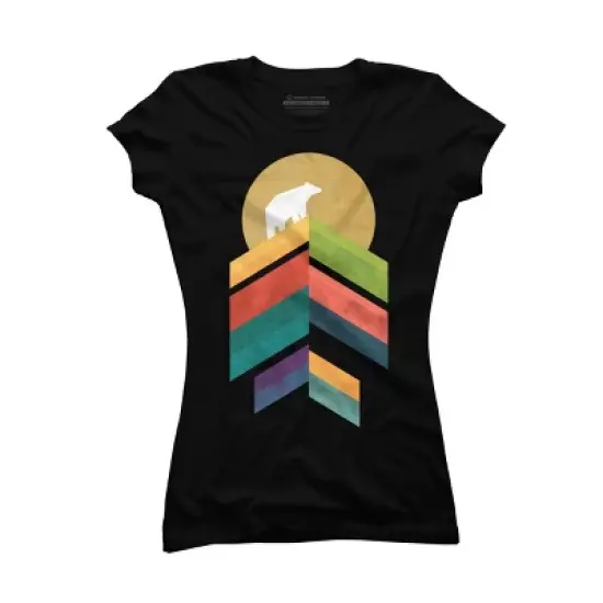 Junior's Design By Humans High Peak By radiomode T-Shirt image {3}